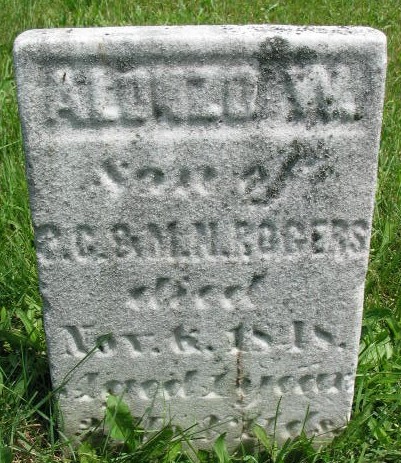 Alonzo Rogers tombstone